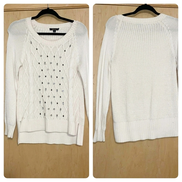 Ella Moss Sweaters - Ella Moss Ivory Jersey Sweater
